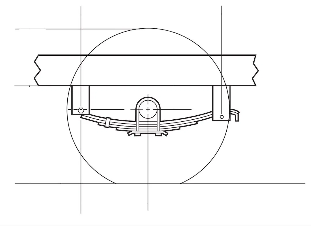 A/P-316-00 – DEXTER AXLE Trailer Axle Leaf Spring, 36 Inch Axle Spacing 2 Inch Slipper Triple 5500 To 7000 Pounds Cap...